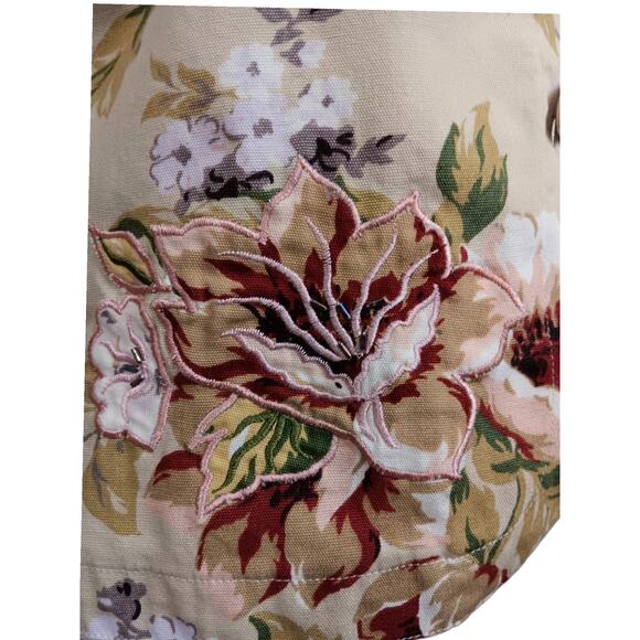 COLDWATER CREEK Embroidered Floral Jacket Blazer XS Romantic‎ Cottagecore Career - Picture 2 of 13